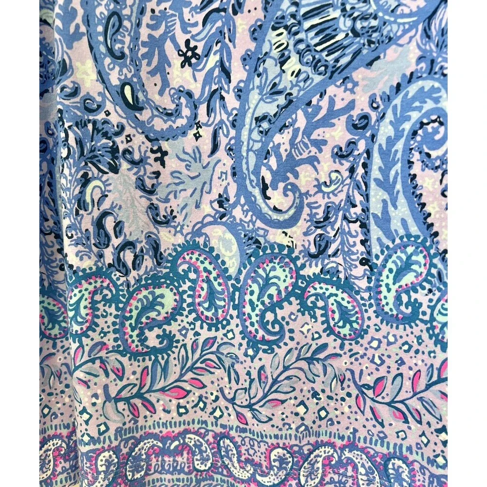 Lilly Pulitzer Sophie Sun Dress Beach Vacation UPF50+ Floral Paisley Women Sz M - Picture 2 of 8